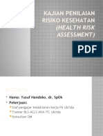 Kajian Penilaian Risiko Kesehatan (Health Risk Assessment