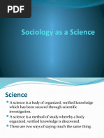 6 - Sociology As A Scienece