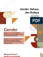 BHS, Gender, Budaya