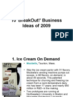 Business Ideas of 2009
