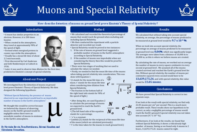 Muons: Evidence for Special Relativity | PDF | Theory Of Relativity ...