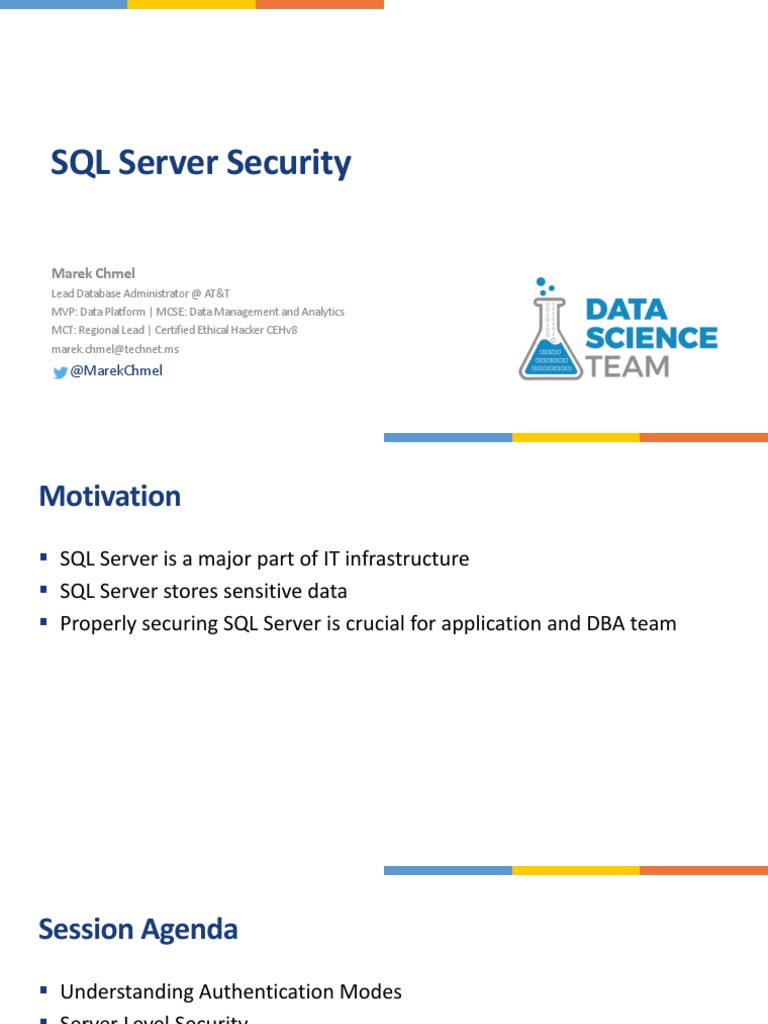 SQL Server Security Best Practices | PDF | Microsoft Sql Server | Databases
