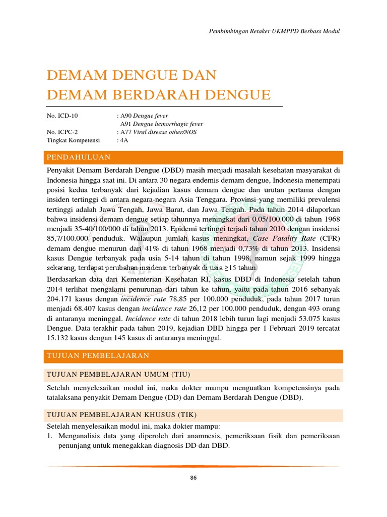 Demam Dengue Dan Dbd Pdf