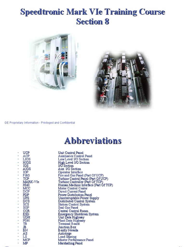 Speedtronic Mark Vie Training Course Section 8 | PDF | Integer ...