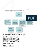 Bahria University (Institute of Professional Psychology) Sociology Midterm