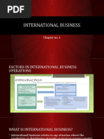 International Business: Chapter No. 1