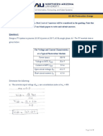 Homework Assignment 3 EE 499 Photovoltaic Energy: Page 1 of 13