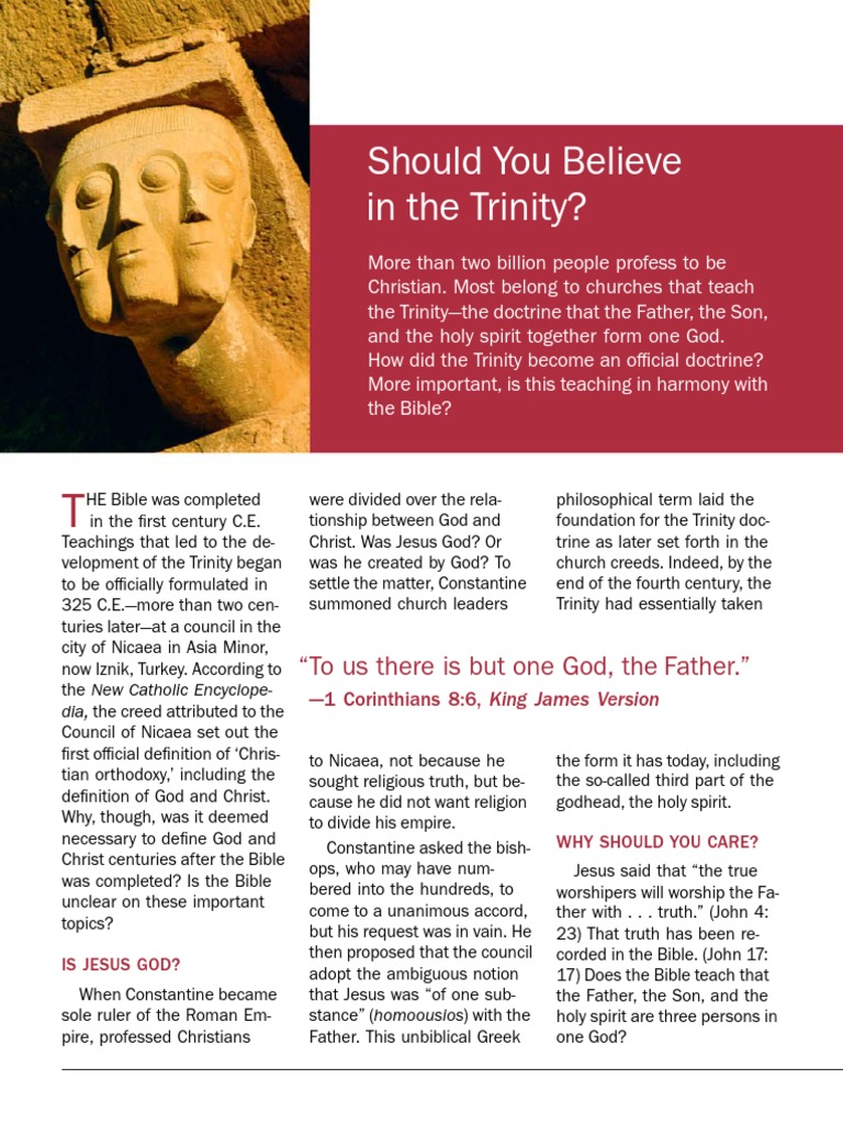 The Origins of the Trinity Doctrine | PDF | Trinity | God The Father