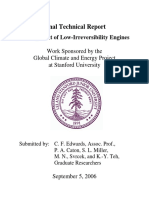Final Technical Report: Development of Low-Irreversibility Engines