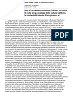 Benigni e "Fratelli d'Italia", dubbi su una lezione di storia - diAlberto Mario Banti  IL MANIFESTO 20-2-11