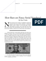 How Rare Are Fancy Serial Numbers?: by Dave Undis