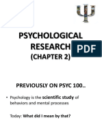 Week 3 (Psychological Research)