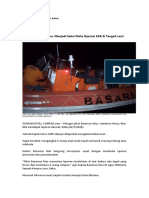 Kasus Penyelamatan Kecelakaan Kapal Oleh Tim SAR