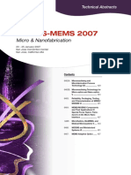 MOEMS-MEMS 2007: Micro & Nanofabrication