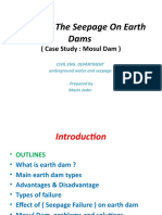 Effect of The Seepage On Earth: (Case Study: Mosul Dam)