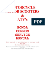 Honda Common Service Manual Motorcycles