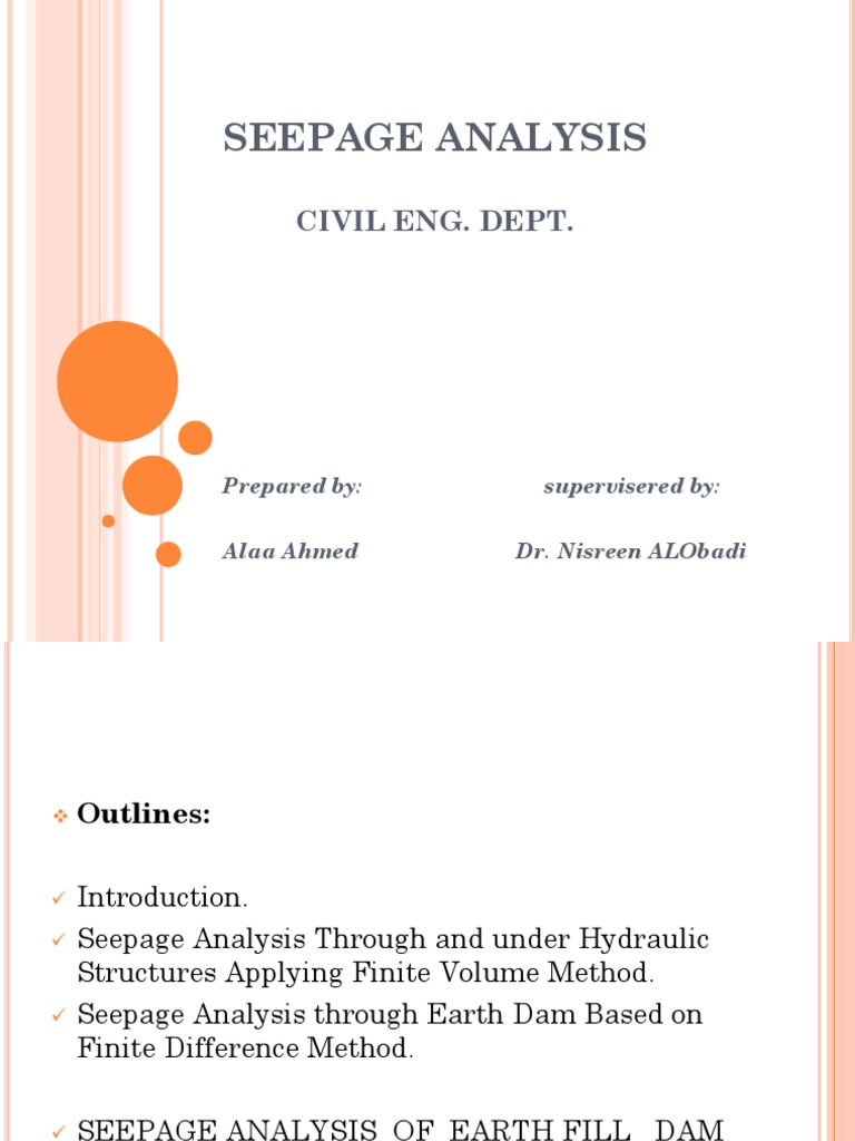 Seepage Analysis Pdf Soil Mechanics Finite Element Method