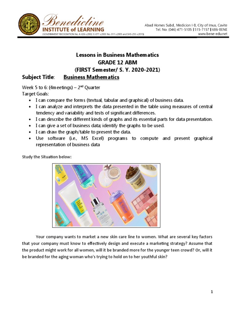 Lesson 3-Bus. Math | Download Free PDF | Statistical Hypothesis Testing ...