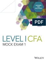 2017_Mock Exam CFA Level 1_Wiley