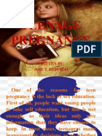 Teenage Pregnancy: Written By: Joie T. Refugio