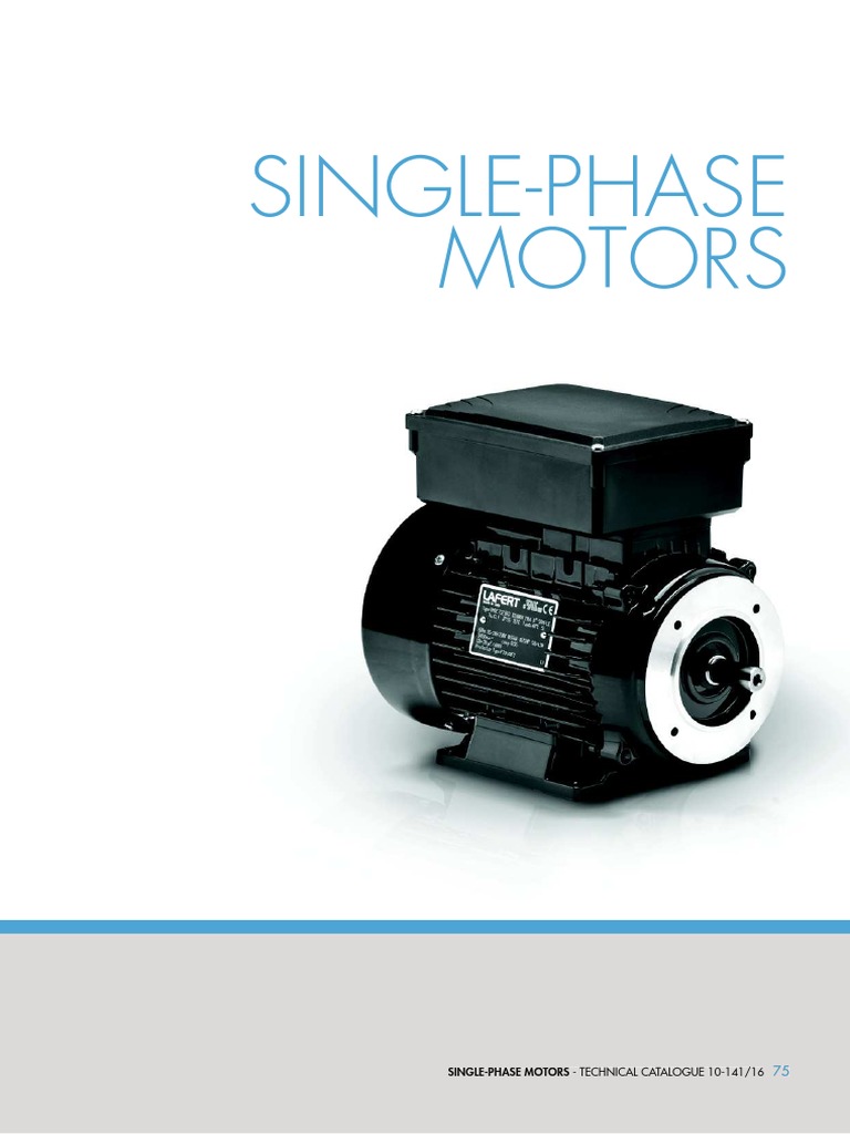Lafert Aeg Motores Monofasicos PDF Capacitor Electric Motor