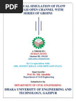 A Thesis of Numerical Simulation of Flow Through Open Channel With Series of Groins by Suman Jyoti