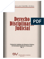 Carrillo Artiles Derecho Disciplinario Judicial