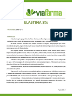 Elastina 8% propriedades tratamento pele cabelos