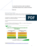 REFLEXIONES SOBRE LA REACTIVACIÓN DEL CAMPO COLOMBIANO - Diplomado UN ANT 2020