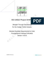 ISO 20022 Project SHARP: Straight Through Processing For The Hedge Funds Industry
