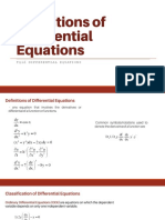 Definitions of Differential Equations