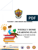 Weekly Home Learning Plan: Placido T. Amo Senior High School