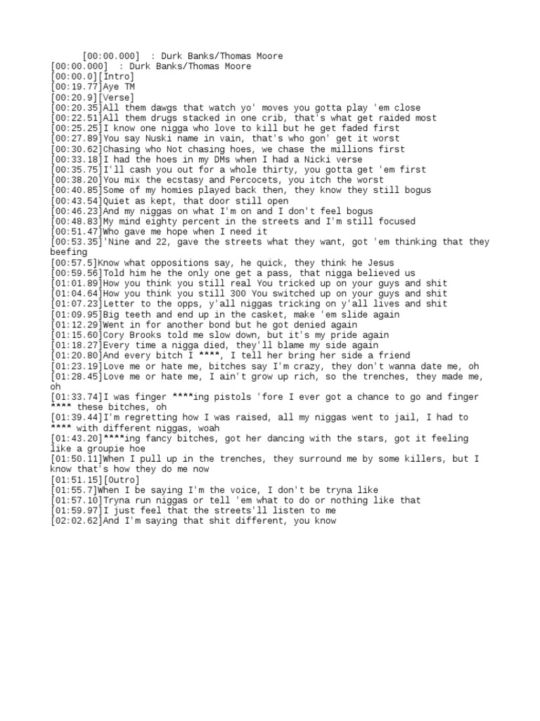 Lil Durk Switched Up PDF