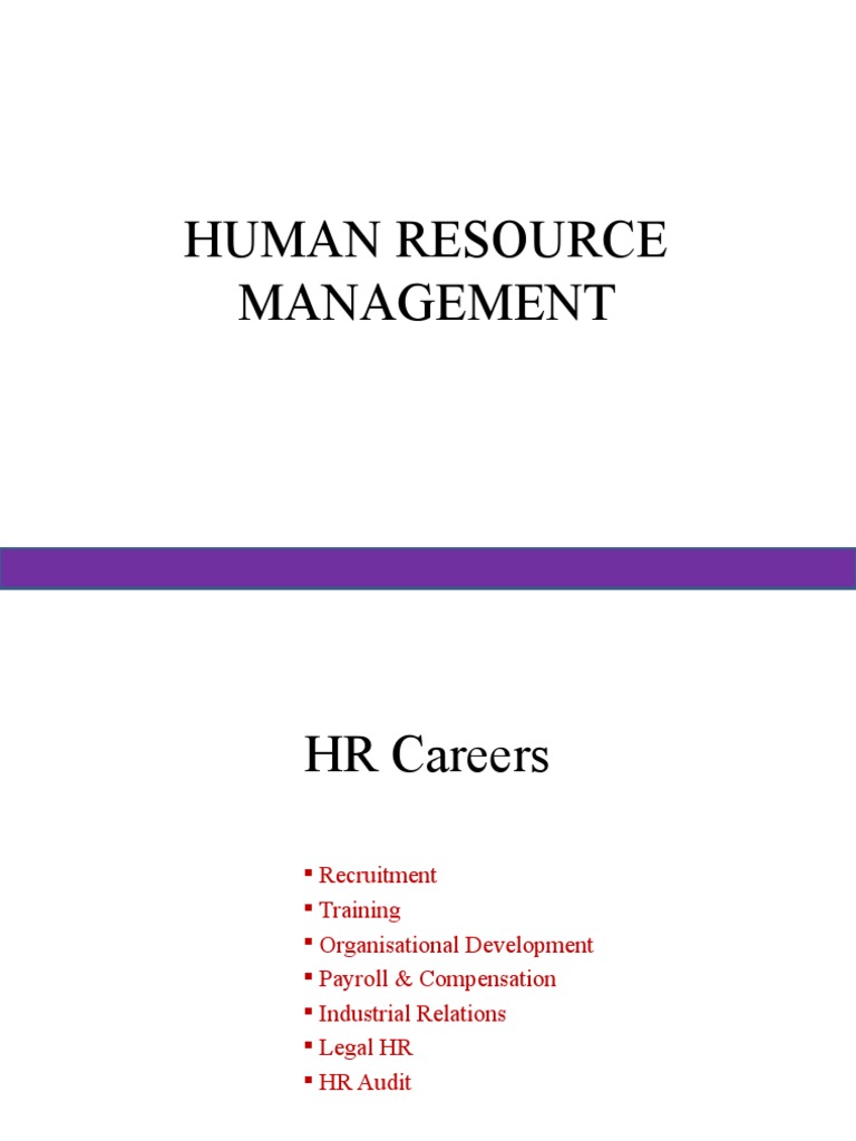 Comprehensive Guide to Human Resource Management | PDF | Human ...