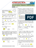 Examen 1° Secundaria Verano 2016 - Con Claves