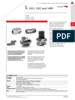 Automatic Valves Series SCS, VNR, VSO, VSC and VMR