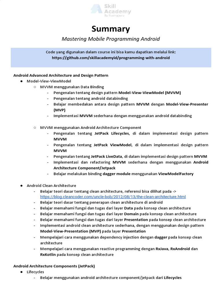 Panduan Lengkap Pemrograman Android | PDF | Komputer