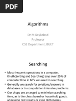 Algorithms: DR M Kaykobad Professor CSE Department, BUET