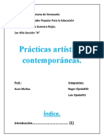 Prácticas artísticas contemporáneas