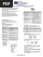 Manual de Termómetro Infrarrojo CK-T1501 WWW - Durban.cl