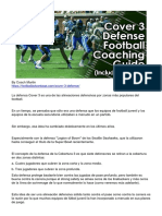 COVER 3 (traducción) DEFENSE FOOTBALL COACHING GUIDE. COACH MARTIN