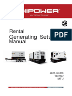Rental Manual: Generating Sets