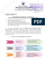 MANAGEMENT AND TIMELINE of ACTIVITIES OF LEARNING DELIVERY MODALITIES LDM 2 COURSE FOR TEACHERS