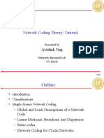 Network Coding Theory: Tutorial: Avishek Nag