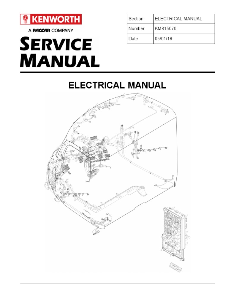Section Electrical Manual Number KM815070 Date 05/01/18 | PDF | Series