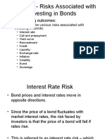 Chapter 2 - Risks Associated With Investing in Bonds: - Major Learning Outcomes