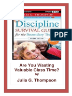 Are You Wasting Valuable Class Time? Julia G. Thompson