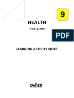 Health: Learning Activity Sheet