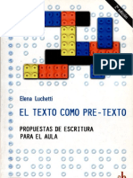 Luchetti, Elena. El Texto Como Pre-Texto PDF