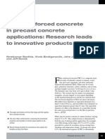 Fiber-Reinforced Concrete in Precast Concrete Applications: Research Leads To Innovative Products